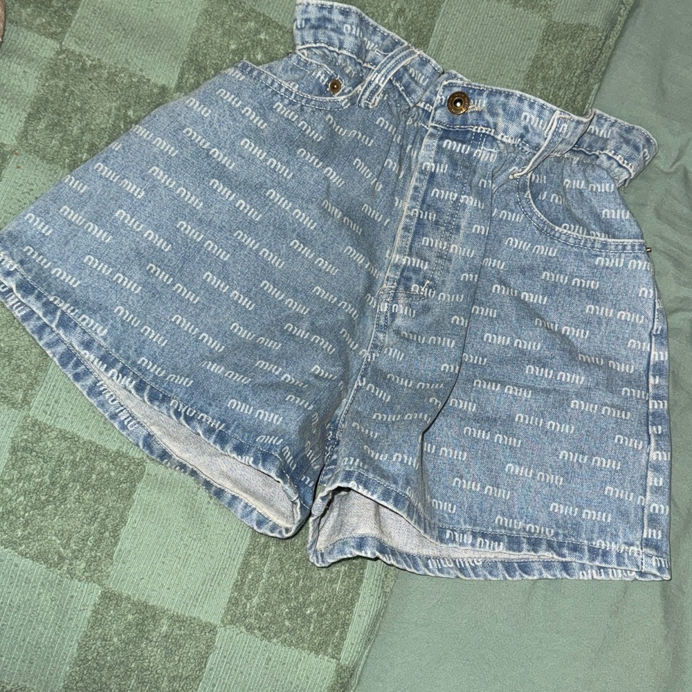 Miu Miu Denim Shorts - Picture 2 of 4